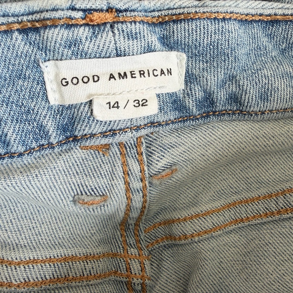 Good American Women's Light Blue Boyfriend Jeans - Picture 2 of 3